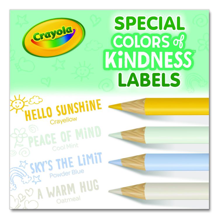 Colors of Kindness Colored Pencils, Assorted Lead and Barrel Colors, 12/Box
