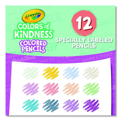 Colors of Kindness Colored Pencils, Assorted Lead and Barrel Colors, 12/Box