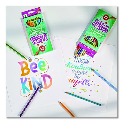 Colors of Kindness Colored Pencils, Assorted Lead and Barrel Colors, 12/Box