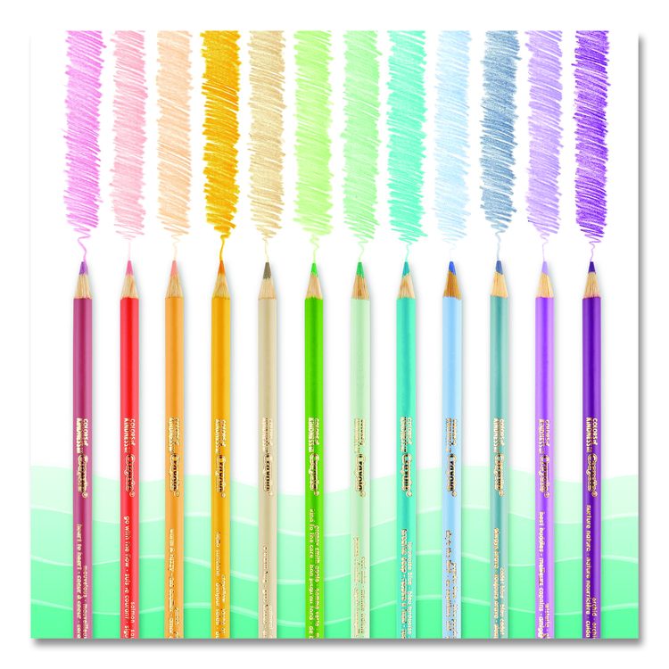 Colors of Kindness Colored Pencils, Assorted Lead and Barrel Colors, 12/Box