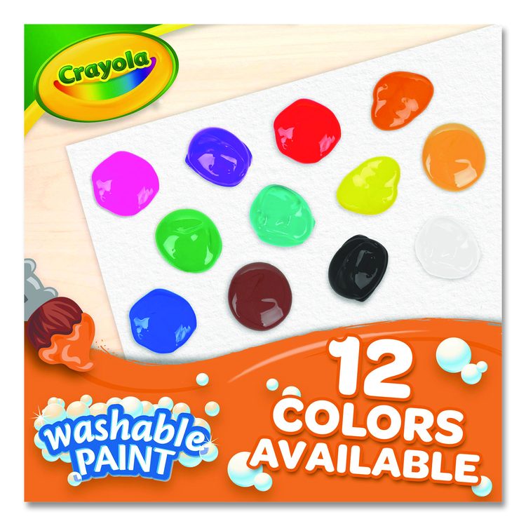 Washable Paint, Red, 1 gal Bottle