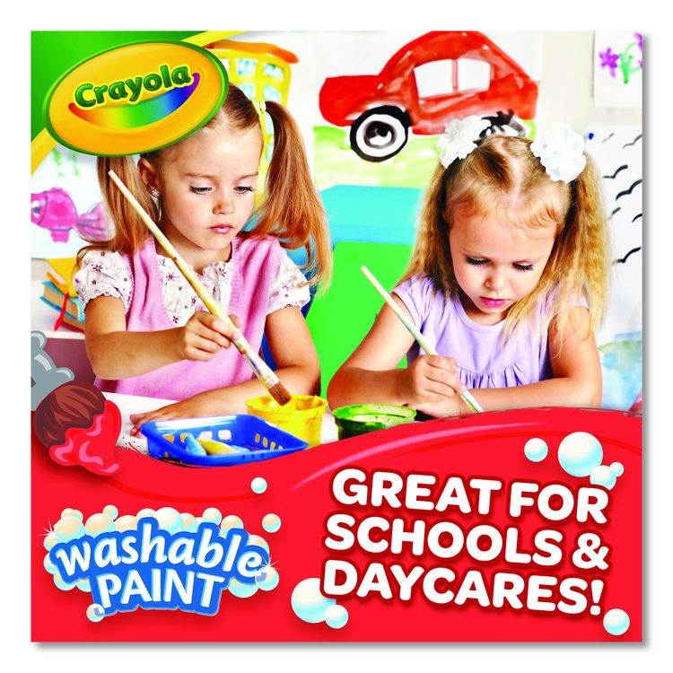 Washable Paint, Red, 1 gal Bottle