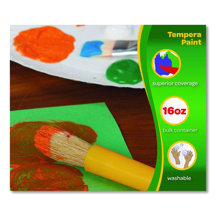 Premier Tempera Paint, Red, 16 oz Bottle