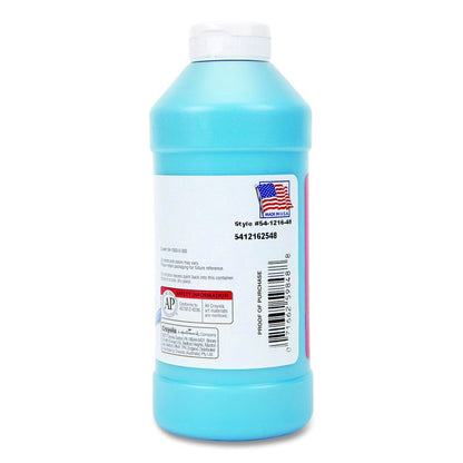 Premier Tempera Paint, Turquoise, 16 oz Bottle