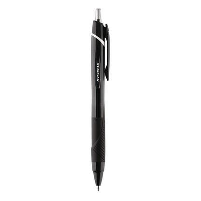 Jetstream Elements Hybrid Gel Pen, Retractable, Medium 1 mm, Black Ink, Translucent Black/Black Barrel, Dozen