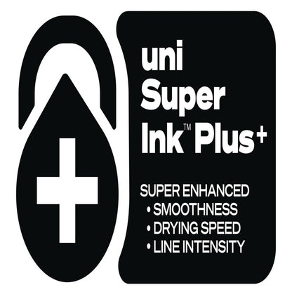 207 Plus+ Gel Pen, Retractable, Medium 0.7 mm, Black Ink, White Barrel, 4/Pack