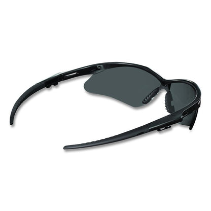 V30 Nemesis VL Safety Glasses, Black Half Frame, Smoke Dual Lens, 12/Carton