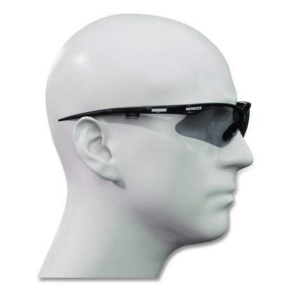 V30 Nemesis VL Safety Glasses, Black Half Frame, Smoke Dual Lens, 12/Carton