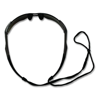 Nemesis Safety Glasses, Gunmetal Half Frame, Blue Dual Lens