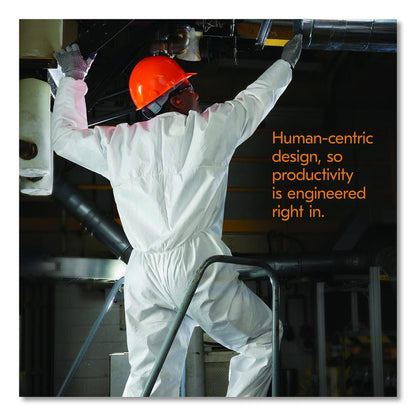 A30 Breathable Splash and Particle Protection Coveralls, 3X-Large, White, 21/Carton