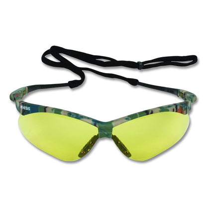 Nemesis Safety Glasses, Camouflage Half Frame, Yellow Dual Lens, 12/Carton