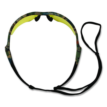 Nemesis Safety Glasses, Camouflage Half Frame, Yellow Dual Lens, 12/Carton