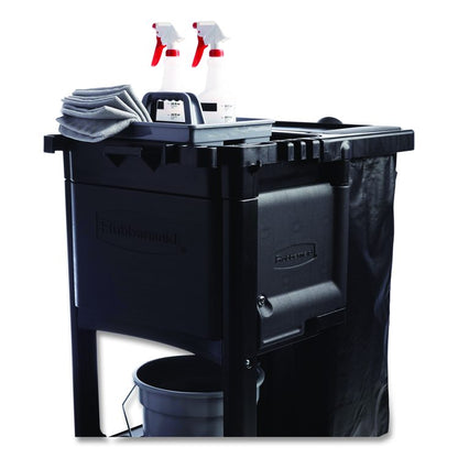 Cleaning Cart Locking Door Kit, Black