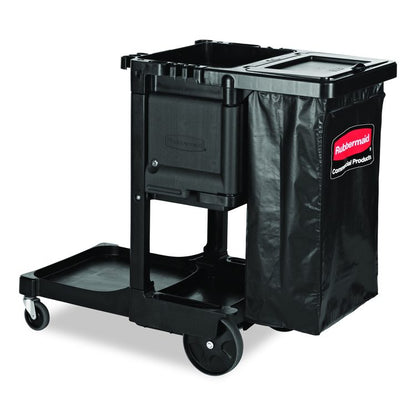 Cleaning Cart Locking Door Kit, Black