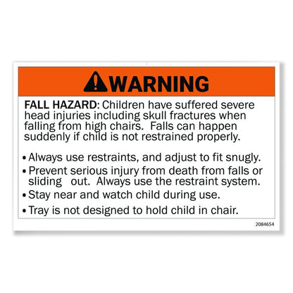 Sturdy Chair Mobile Youth Seat with Casters, Fully Assembled, Four 2" Dual-Wheel Casters, Platinum