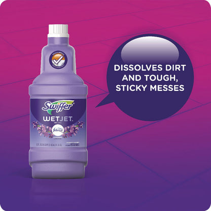 WetJet System Cleaning-Solution Refill, Lavender Scent, 1.25 L Bottle, 4/Carton