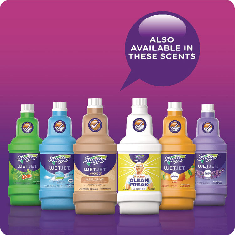 WetJet System Cleaning-Solution Refill, Lavender Scent, 1.25 L Bottle, 4/Carton
