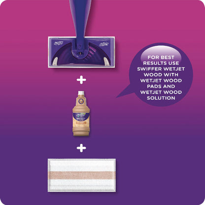 WetJet System Cleaning-Solution Refill, Lavender Scent, 1.25 L Bottle, 4/Carton