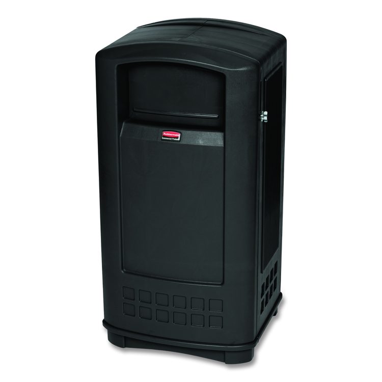 Plaza Jr. Container, 35 gal, Plastic, Black