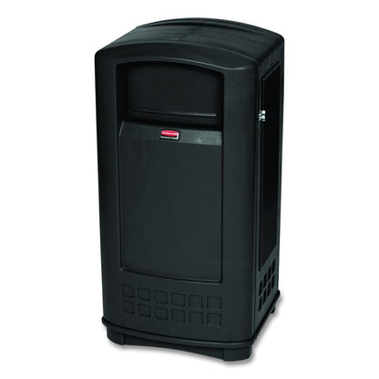 Plaza Jr. Container, 35 gal, Plastic, Black