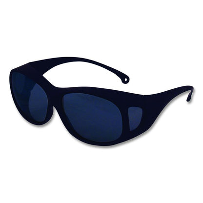 V50 OTG Safety Eyewear, Black Full Frame OTG, Mirrored Smoke Dual Lens
