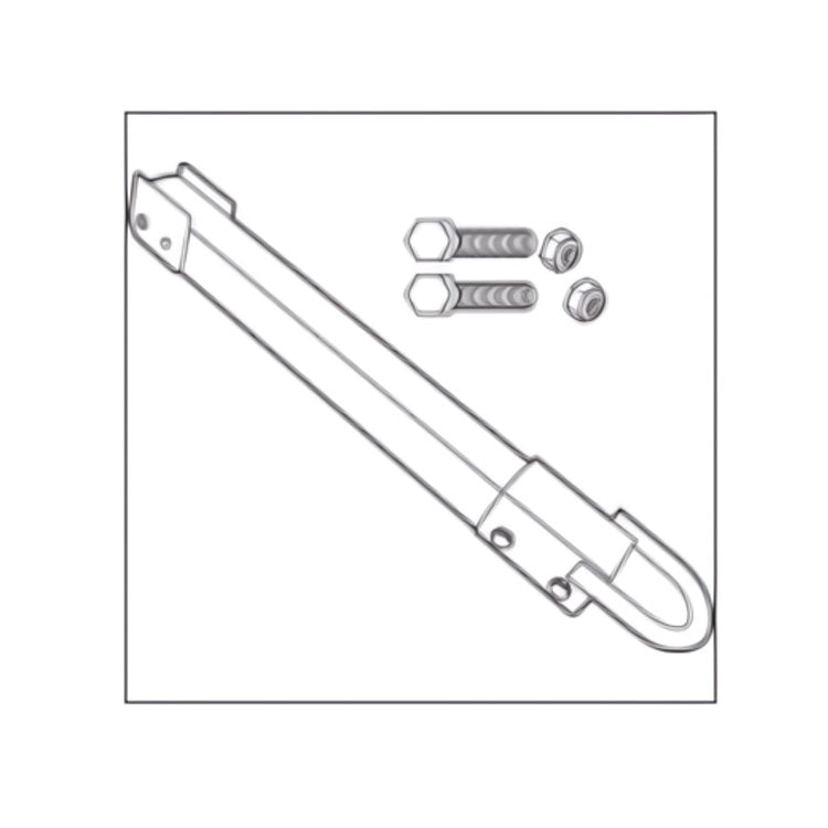 Hitch with Hardware for Towable/Trainable Tilt Trucks, Red