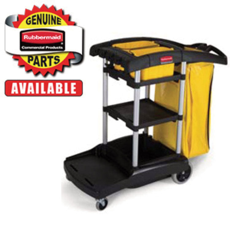 Handle for Janitorial Cleaning Cart, Plastic, Black