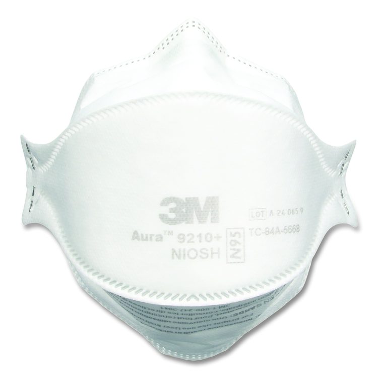 Aura Particulate Respirator 9205+, Standard Size, 12/Carton