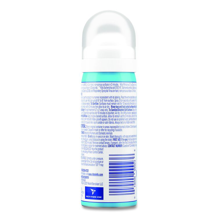 Disinfectant Spray To Go, Crisp Linen Scent, 1.5 oz Aerosol Spray, 12/Carton