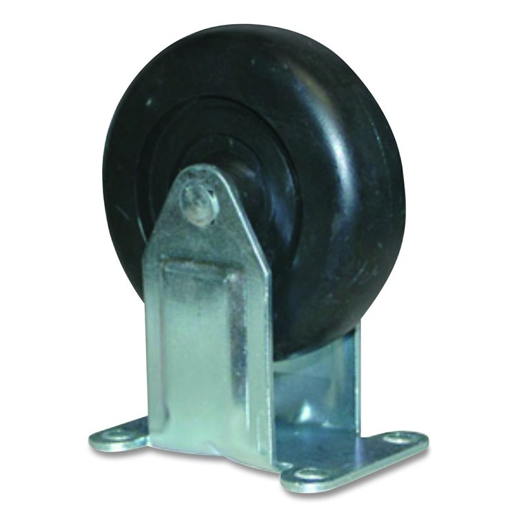 4-Inch Rigid Caster, Black