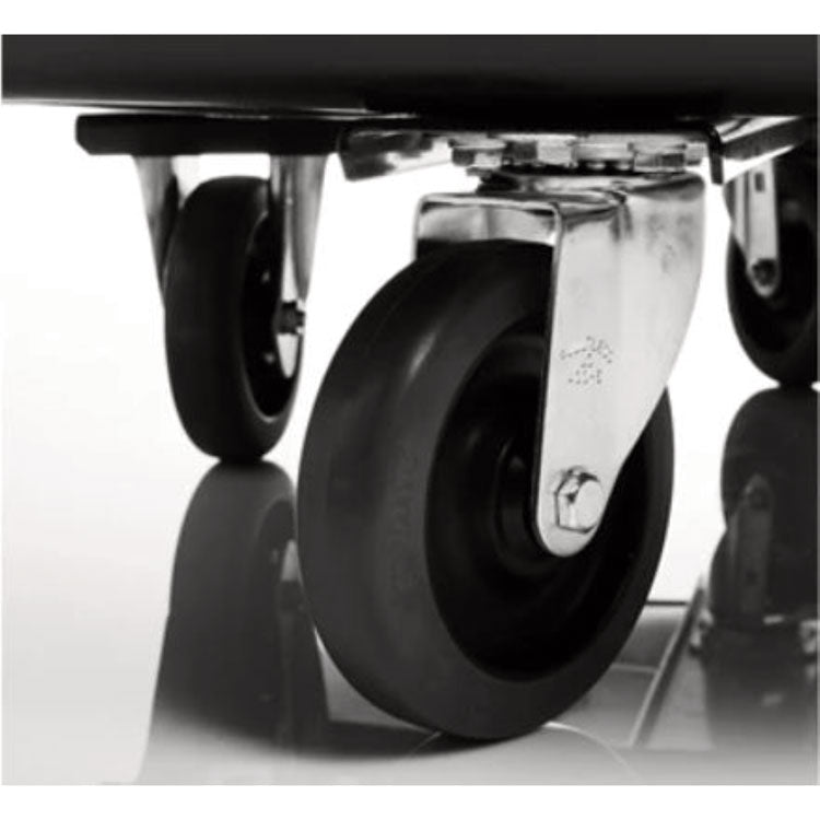 4-Inch Rigid Caster, Black