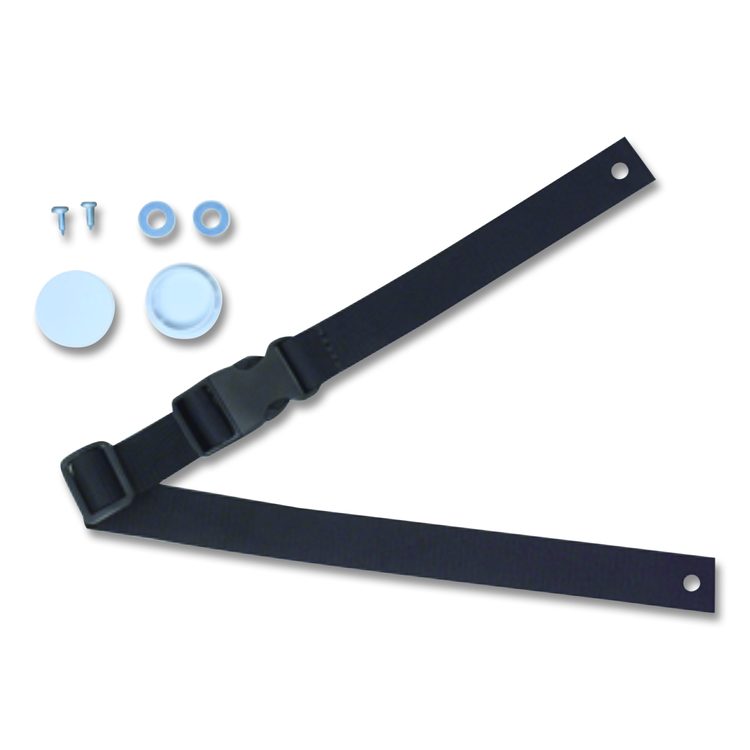 Safety Strap Kit with Hardware for Baby-Changing Station, 3 x 7, Black