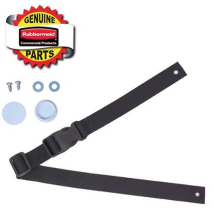 Safety Strap Kit with Hardware for Baby-Changing Station, 3 x 7, Black