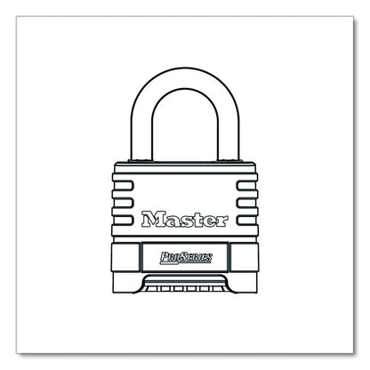 ProSeries Stainless Steel Easy-to-Set Combination Lock, Stainless Steel, 2.18" Wide