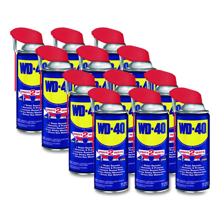 Smart Straw Spray Lubricant, 11 oz Aerosol Can, 12/Carton