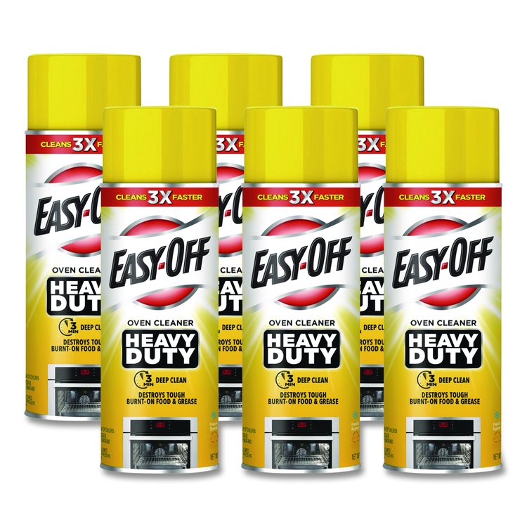 Heavy Duty Oven Cleaner, Fresh Scent, Foam, 14.5 oz Aerosol Spray, 6/Carton