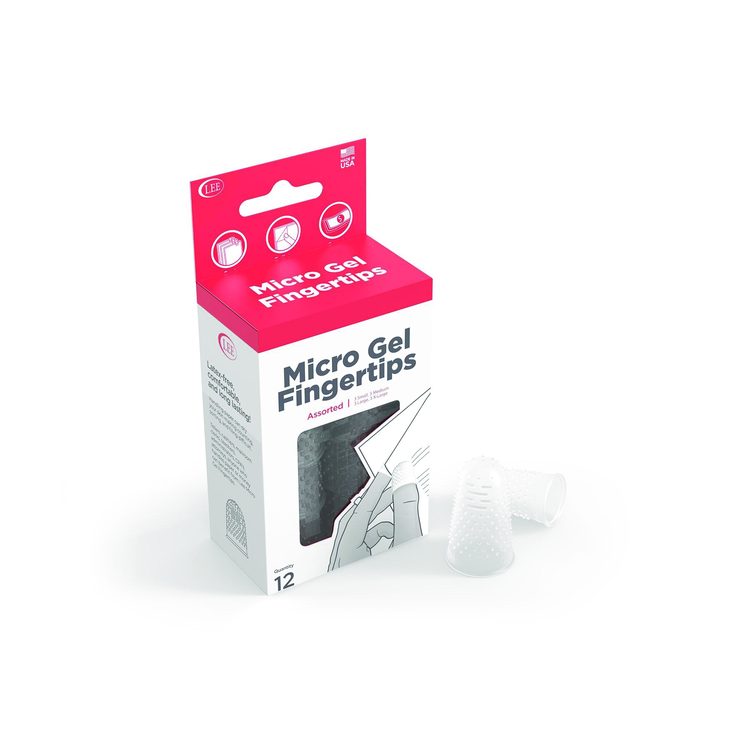 Micro-Gel Fingertips, Small, Medium, Large, X-Large, Clear, 12/Pack