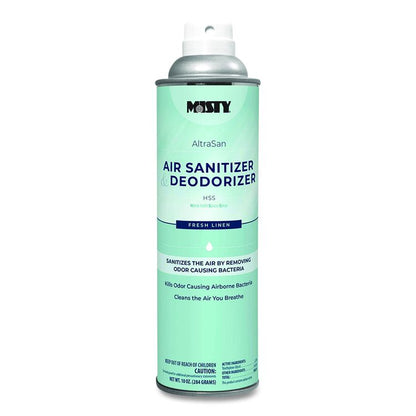 Handheld Air Sanitizer/Deodorizer, Fresh Linen, 10 oz Aerosol Spray, 12/Carton