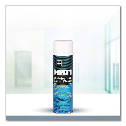 Disinfectant Foam Cleaner, Fresh Scent, 19 oz Aerosol Spray, 12/Carton
