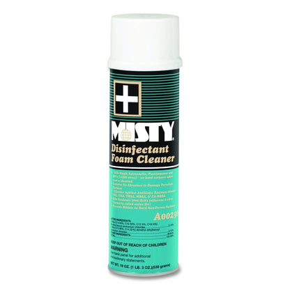 Disinfectant Foam Cleaner, Fresh Scent, 19 oz Aerosol Spray, 12/Carton