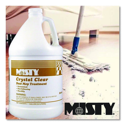 Crystal Clear Dust Mop Treatment, Slightly Fruity Scent, 1 gal Bottle