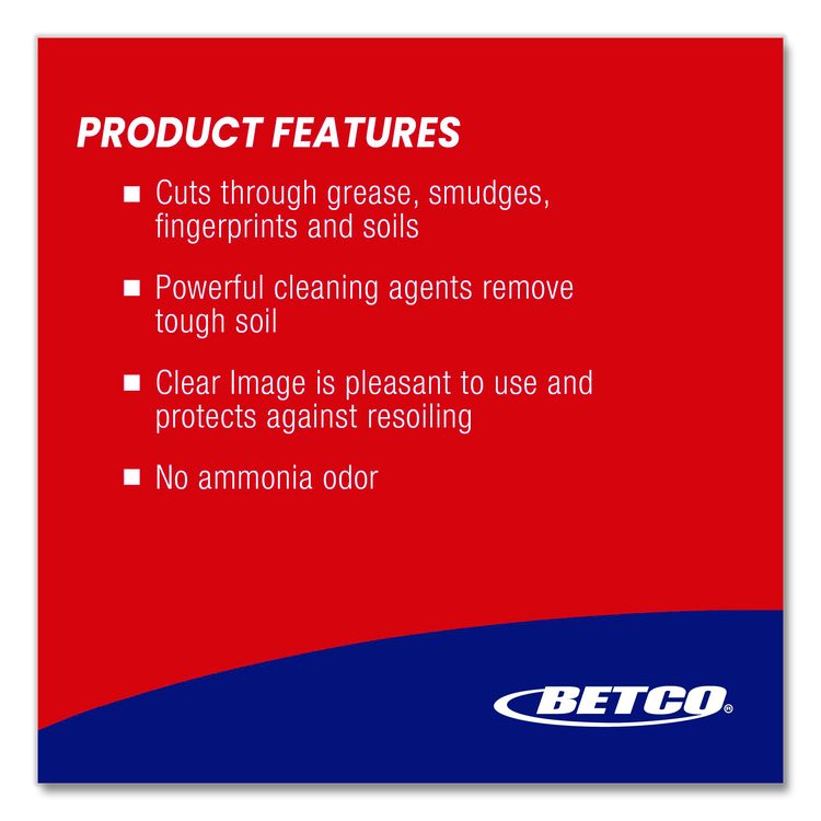 Clear Image Glass and Surface Cleaner, 32 oz Bottle, 12/Carton