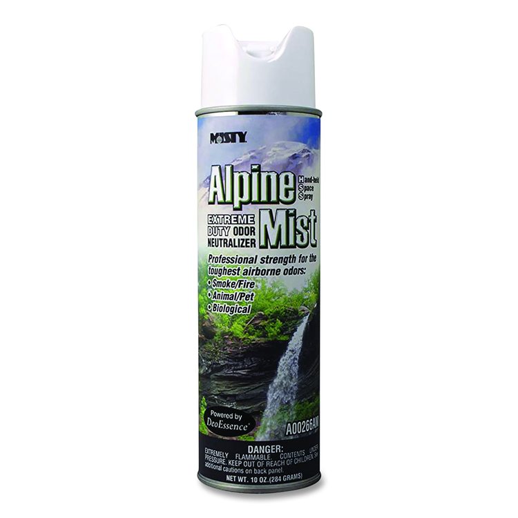 Hand-Held Odor Neutralizer, Alpine Mist, 10 oz Aerosol Spray, 12/Carton