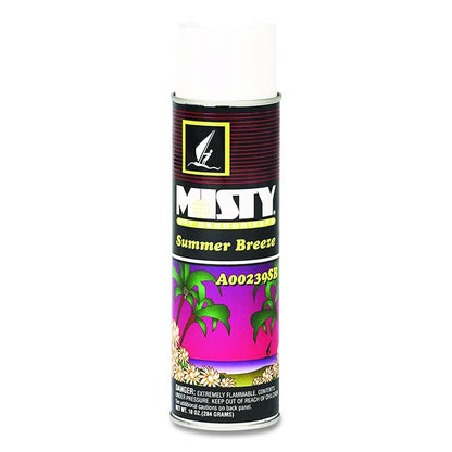 Handheld Air Deodorizer, Summer Breeze, 10 oz Aerosol Spray, 12/Carton