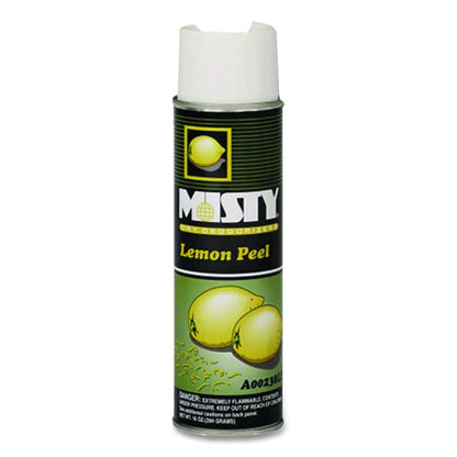 Handheld Air Deodorizer, Lemon Peel, 10 oz Aerosol Spray, 12/Carton