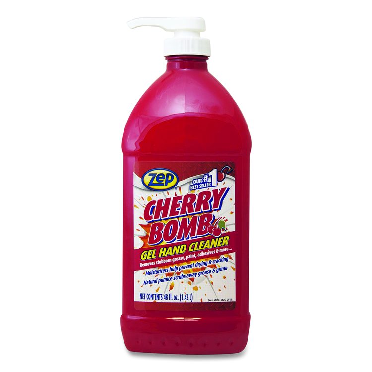 Cherry Bomb Gel Hand Cleaner, Cherry Scent, 48 oz
