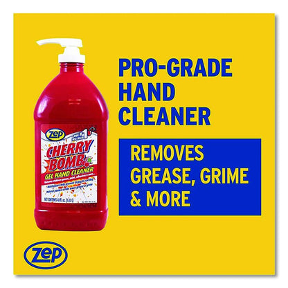 Cherry Bomb Gel Hand Cleaner, Cherry Scent, 48 oz, 4/Carton