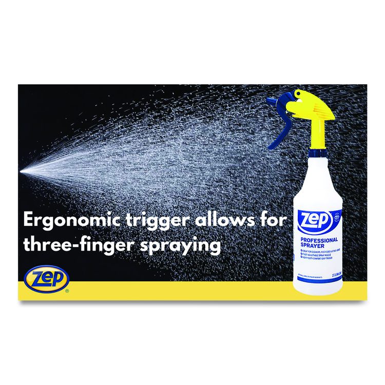 Professional Spray Bottle with Trigger Sprayer, 32 oz Bottle, Clear