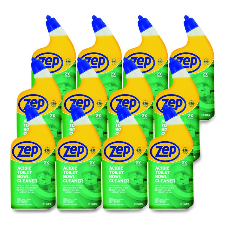 Acidic Toilet Bowl Cleaner, Mint Scent, 32 oz Bottle, 12/Carton