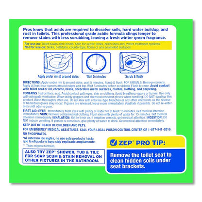 Acidic Toilet Bowl Cleaner, Mint Scent, 32 oz Bottle